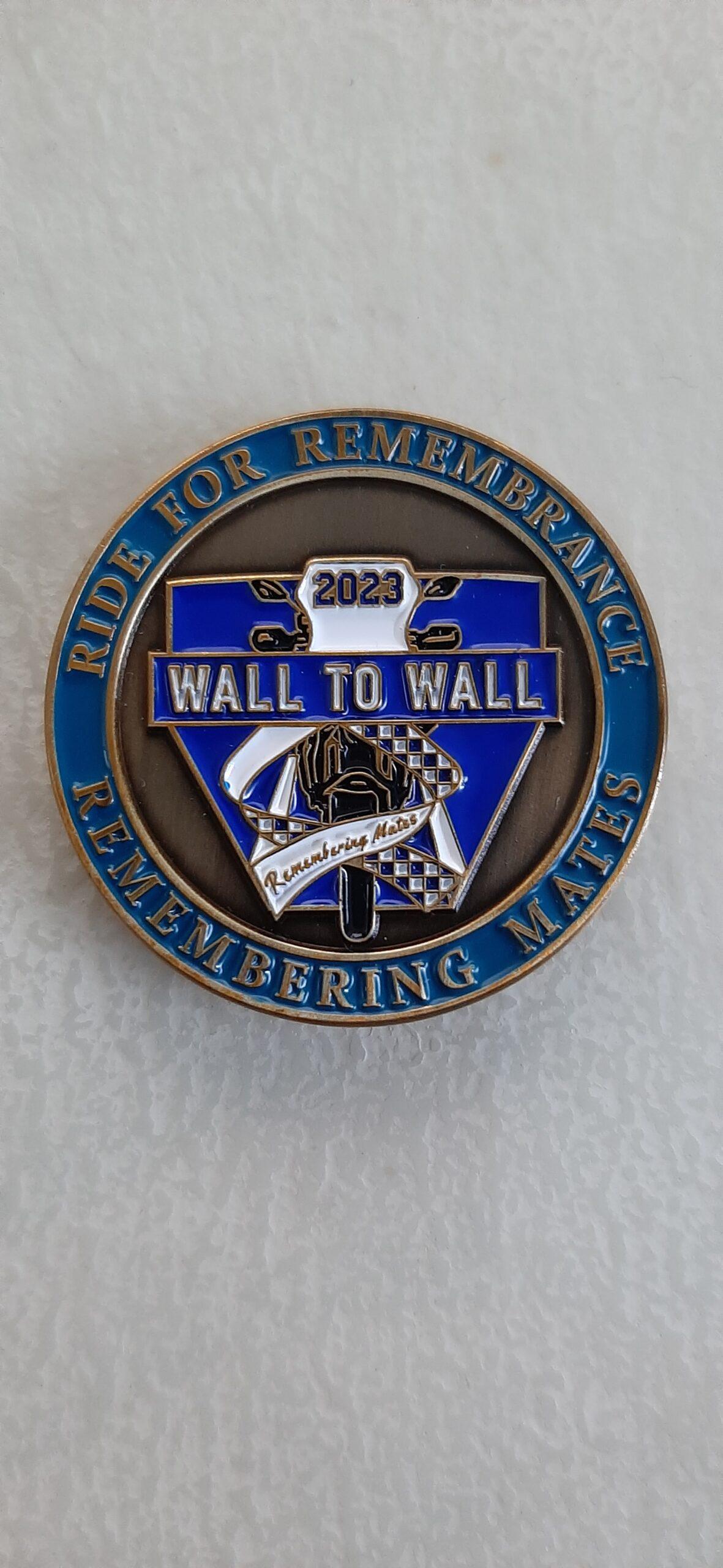 2023 W2W Challenge Coin Wall to Wall Ride